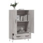 vidaXL Highboard Grau Sonoma 69,5x31x115 cm Holzwerkstoff
