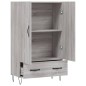 vidaXL Highboard Grau Sonoma 69,5x31x115 cm Holzwerkstoff