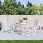 Gartenstuhlauflagen für Hochlehner 4Stk. Beige 120x50x7cm Stoff Gartenstuhlauflagen für Hochlehner 4Stk. Beige 120x50x7cm Stoff