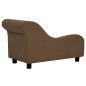 vidaXL Hundesofa mit Kissen Braun 83x44x44 cm Plüsch vidaXL Hundesofa mit Kissen Braun 83x44x44 cm Plüsch