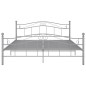 vidaXL Bett Grau Metall 200x200 cm vidaXL Bett Grau Metall 200x200 cm
