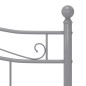 vidaXL Bett Grau Metall 200x200 cm vidaXL Bett Grau Metall 200x200 cm
