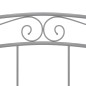 vidaXL Bett Grau Metall 200x200 cm vidaXL Bett Grau Metall 200x200 cm