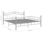 vidaXL Bett Grau Metall 200x200 cm vidaXL Bett Grau Metall 200x200 cm