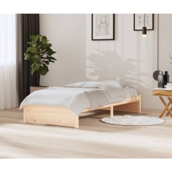 vidaXL Massivholzbett 90x200 cm
