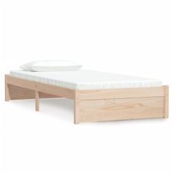 vidaXL Massivholzbett 90x200 cm