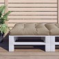 Palettenkissen Taupe 70x70x12 cm Stoff Palettenkissen Taupe 70x70x12 cm Stoff