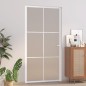 vidaXL Innentür 102,5x201,5 cm Weiß Mattglas und Aluminium vidaXL Innentür 102,5x201,5 cm Weiß Mattglas und Aluminium