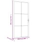 vidaXL Innentür 102,5x201,5 cm Weiß Mattglas und Aluminium vidaXL Innentür 102,5x201,5 cm Weiß Mattglas und Aluminium