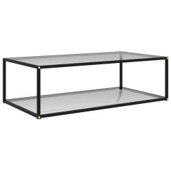 vidaXL Couchtisch Transparent 120x60x35 cm Hartglas