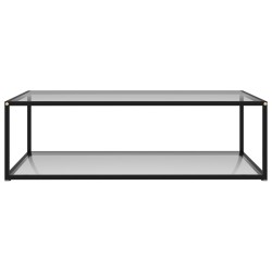 vidaXL Couchtisch Transparent 120x60x35 cm Hartglas