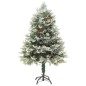vidaXL Weihnachtsbaum mit LEDs & Kiefernzapfen Grün 120 cm PVC & PE vidaXL Weihnachtsbaum mit LEDs & Kiefernzapfen Grün 120 cm PVC & PE
