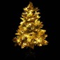 vidaXL Weihnachtsbaum mit LEDs & Kiefernzapfen Grün 120 cm PVC & PE vidaXL Weihnachtsbaum mit LEDs & Kiefernzapfen Grün 120 cm PVC & PE