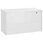 vidaXL Wandhängeschrank 90x40x50 cm Edelstahl