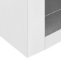 vidaXL Wandhängeschrank 90x40x50 cm Edelstahl