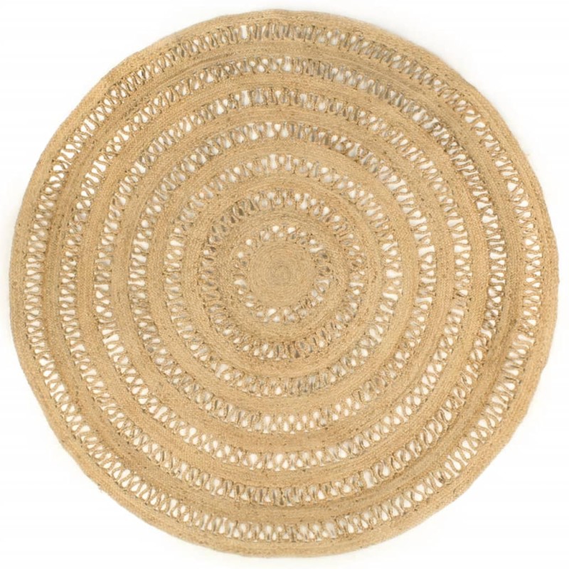 vidaXL Teppich Handgefertigt Geflochten Jute 210 cm vidaXL Teppich Handgefertigt Geflochten Jute 210 cm