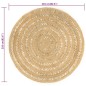 vidaXL Teppich Handgefertigt Geflochten Jute 210 cm vidaXL Teppich Handgefertigt Geflochten Jute 210 cm