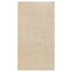 vidaXL Teppich Kurzflor 80x150 cm Beige