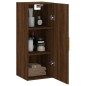 vidaXL Wandschrank Braun Eichen-Optik 34,5x34x90 cm vidaXL Wandschrank Braun Eichen-Optik 34,5x34x90 cm