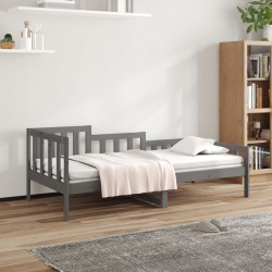 vidaXL Tagesbett Grau 80x200 cm Massivholz Kiefer