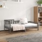 vidaXL Tagesbett Grau 80x200 cm Massivholz Kiefer vidaXL Tagesbett Grau 80x200 cm Massivholz Kiefer