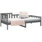 vidaXL Tagesbett Grau 80x200 cm Massivholz Kiefer vidaXL Tagesbett Grau 80x200 cm Massivholz Kiefer