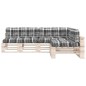 vidaXL Palettensofa-Auflagen 7 Stk. Grau Karomuster vidaXL Palettensofa-Auflagen 7 Stk. Grau Karomuster