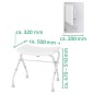 RIDDER Duschhocker Klappbar 110 kg Weiß A0050301 RIDDER Duschhocker Klappbar 110 kg Weiß A0050301
