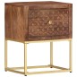 vidaXL Nachttisch 40x30x50 cm Mango Massivholz vidaXL Nachttisch 40x30x50 cm Mango Massivholz