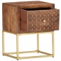 vidaXL Nachttisch 40x30x50 cm Mango Massivholz vidaXL Nachttisch 40x30x50 cm Mango Massivholz