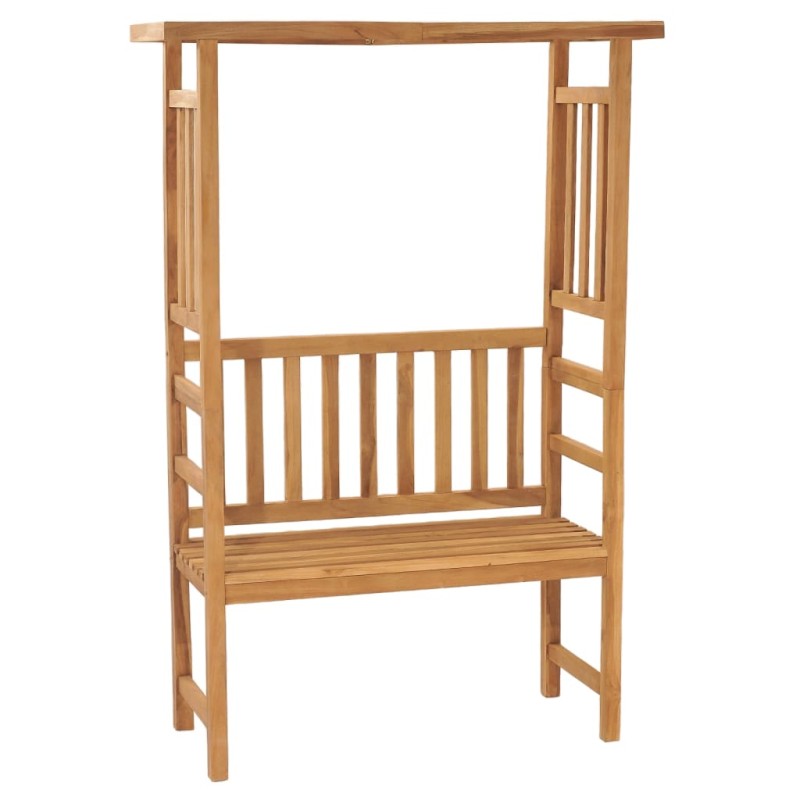 vidaXL Gartenbank mit Pergola 115 cm Massivholz Teak vidaXL Gartenbank mit Pergola 115 cm Massivholz Teak