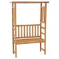 vidaXL Gartenbank mit Pergola 115 cm Massivholz Teak vidaXL Gartenbank mit Pergola 115 cm Massivholz Teak
