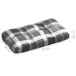 vidaXL Palettensofa-Auflagen 7 Stk. Grau Karomuster vidaXL Palettensofa-Auflagen 7 Stk. Grau Karomuster