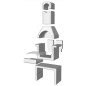 vidaXL Holzkohle-Grillkamin aus Beton mit Rauchabzug vidaXL Holzkohle-Grillkamin aus Beton mit Rauchabzug