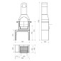 vidaXL Holzkohle-Grillkamin aus Beton mit Rauchabzug vidaXL Holzkohle-Grillkamin aus Beton mit Rauchabzug