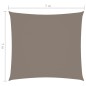 vidaXL Sonnensegel Oxford-Gewebe Quadratisch 7x7 m Taupe vidaXL Sonnensegel Oxford-Gewebe Quadratisch 7x7 m Taupe