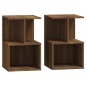 vidaXL Nachttische 2 Stk. Braun Eichen-Optik 35x35x55 cm Holzwerkstoff vidaXL Nachttische 2 Stk. Braun Eichen-Optik 35x35x55 cm Holzwerkstoff