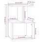 vidaXL Nachttische 2 Stk. Braun Eichen-Optik 35x35x55 cm Holzwerkstoff vidaXL Nachttische 2 Stk. Braun Eichen-Optik 35x35x55 cm Holzwerkstoff