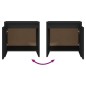vidaXL Nachttisch Schwarz 45x34x44,5 cm Holzwerkstoff vidaXL Nachttisch Schwarz 45x34x44,5 cm Holzwerkstoff