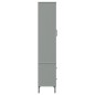 vidaXL Bücherschrank OSLO Metallbeine Grau 85x35x172,5 cm Massivholz vidaXL Bücherschrank OSLO Metallbeine Grau 85x35x172,5 cm Massivholz