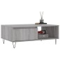 vidaXL Couchtisch Grau Sonoma 90x60x35 cm Holzwerkstoff vidaXL Couchtisch Grau Sonoma 90x60x35 cm Holzwerkstoff