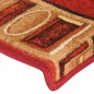 vidaXL Treppenmatten Selbstklebend 15 Stk. 65x21x4 cm Rot vidaXL Treppenmatten Selbstklebend 15 Stk. 65x21x4 cm Rot