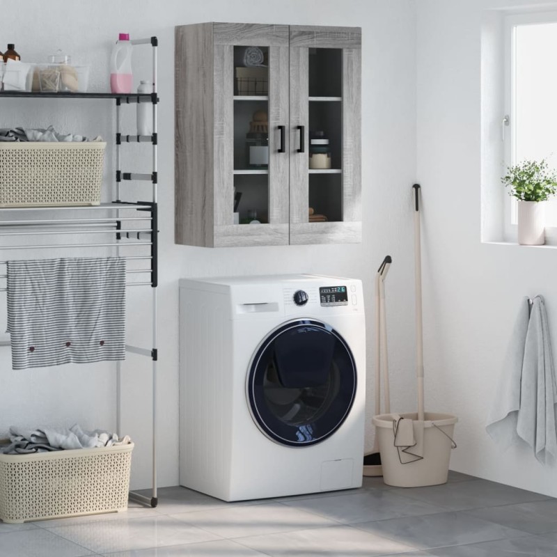 vidaXL Wandschrank Grau Sonoma 69,5x34x90 cm vidaXL Wandschrank Grau Sonoma 69,5x34x90 cm