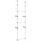 vidaXL Teleskop-Garderobe mit Stangen Aluminium vidaXL Teleskop-Garderobe mit Stangen Aluminium