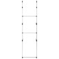 vidaXL Teleskop-Garderobe mit Stangen Aluminium vidaXL Teleskop-Garderobe mit Stangen Aluminium