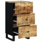 vidaXL Sideboard mit 3 Schubladen 40x33,5x75 cm Massivholz Mango vidaXL Sideboard mit 3 Schubladen 40x33,5x75 cm Massivholz Mango
