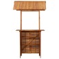 vidaXL Outdoor-Bartisch mit Dach 113x106x217 cm Akazie Massivholz vidaXL Outdoor-Bartisch mit Dach 113x106x217 cm Akazie Massivholz