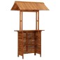 vidaXL Outdoor-Bartisch mit Dach 113x106x217 cm Akazie Massivholz vidaXL Outdoor-Bartisch mit Dach 113x106x217 cm Akazie Massivholz