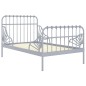 vidaXL Ausziehbett Grau Metall 80x130/200 cm vidaXL Ausziehbett Grau Metall 80x130/200 cm