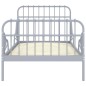 vidaXL Ausziehbett Grau Metall 80x130/200 cm vidaXL Ausziehbett Grau Metall 80x130/200 cm